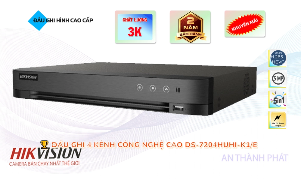 DS-7204HUHI-K1/E Đầu Thu Hikvision DS-7204HUHI-K1/E Đầu Thu Hikvision