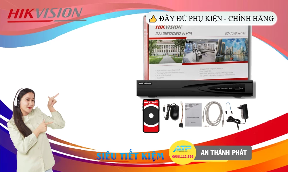 DS-7604NI-K1/4P (C) Hình Ảnh Đẹp Hikvision