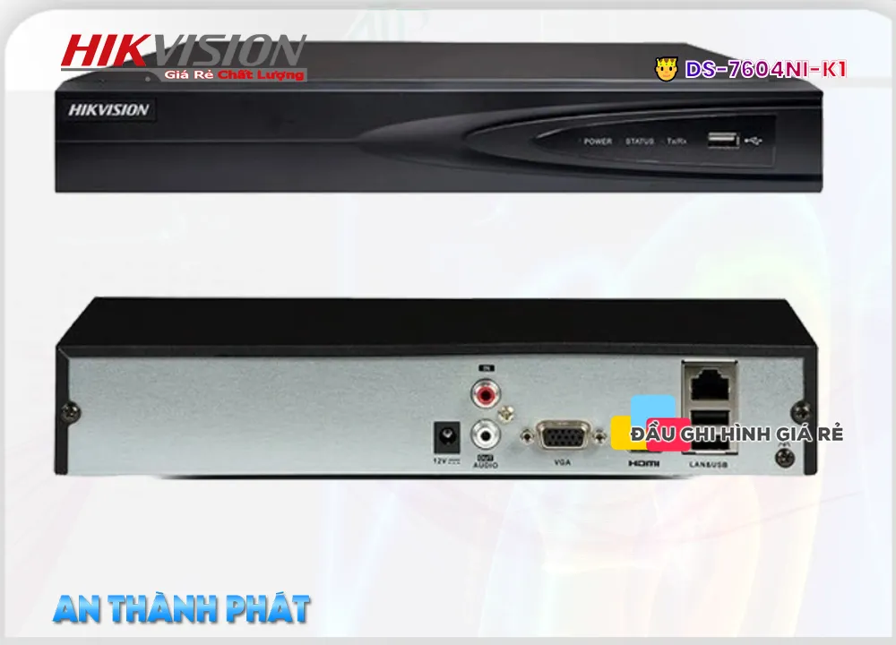 DS-7604NI-K1 Hikvision Thiết kế Đẹp DS-7604NI-K1 Hikvision Thiết kế Đẹp
