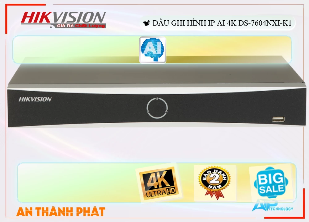 DS-7604NXI-K1Thiết Bị Ghi Hình Chất Lượng Hikvision DS-7604NXI-K1Thiết Bị Ghi Hình Chất Lượng Hikvision