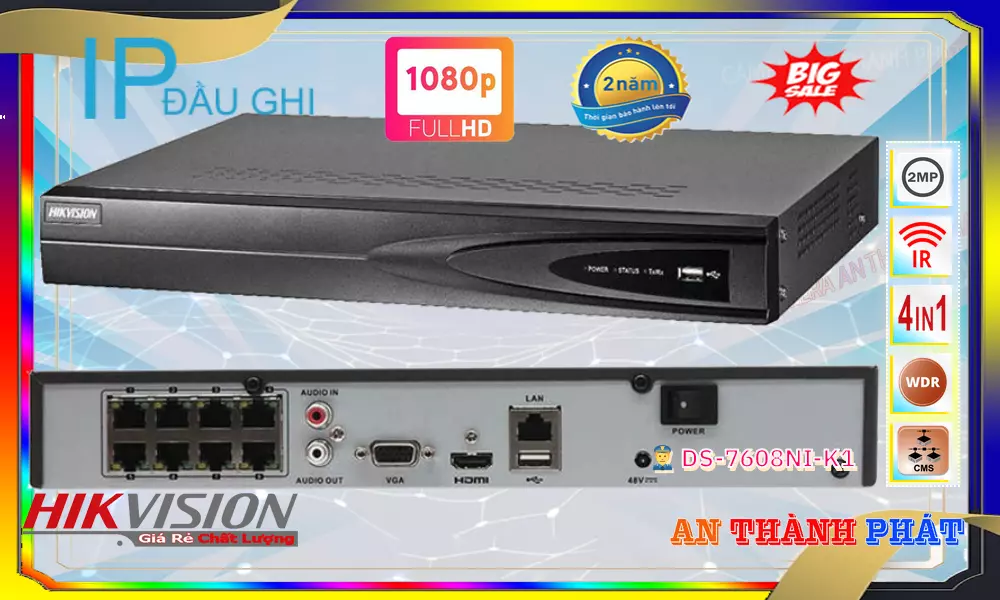Đầu Ghi Hikvision DS-7608NI-K1
