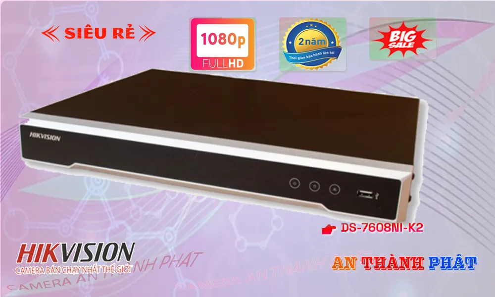Đầu Thu Hikvision DS-7608NI-K2 Đầu Thu Hikvision DS-7608NI-K2