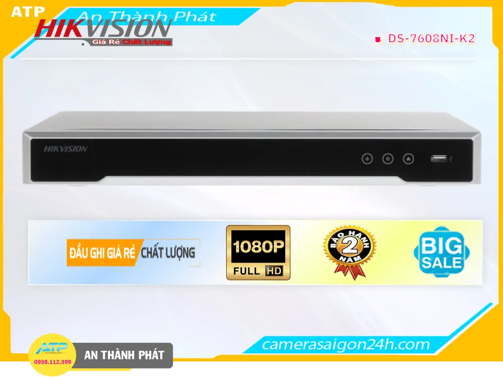 Đầu Thu Hikvision DS-7608NI-K2 Đầu Thu Hikvision DS-7608NI-K2