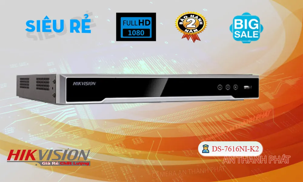 Đầu Thu Hikvision DS-7616NI-K2