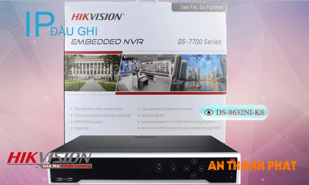 Đầu ghi Hikvision DS-8632NI-K8 Mẫu Đẹp