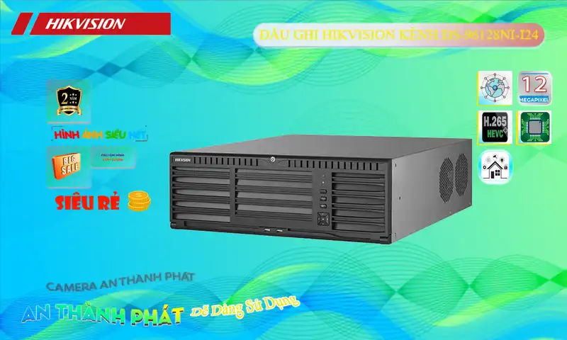 ➠  DS-96128NI-I24/H sắc nét Hikvision