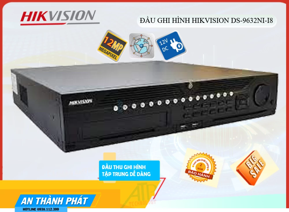 ✅ Đầu Thu KTS Hikvision DS-9632NI-I8 Giá rẻ ✅ Đầu Thu KTS Hikvision DS-9632NI-I8 Giá rẻ