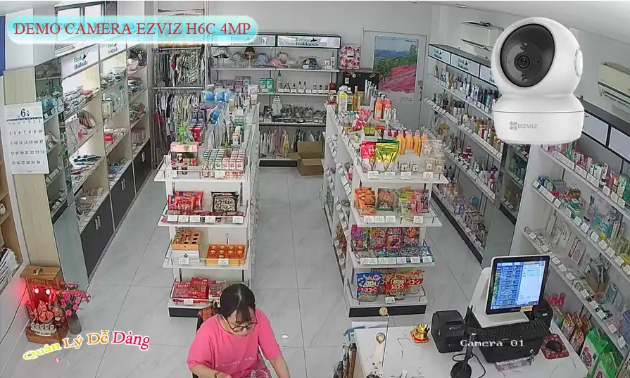 H6C 4MP Sắc Nét Wifi Ezviz