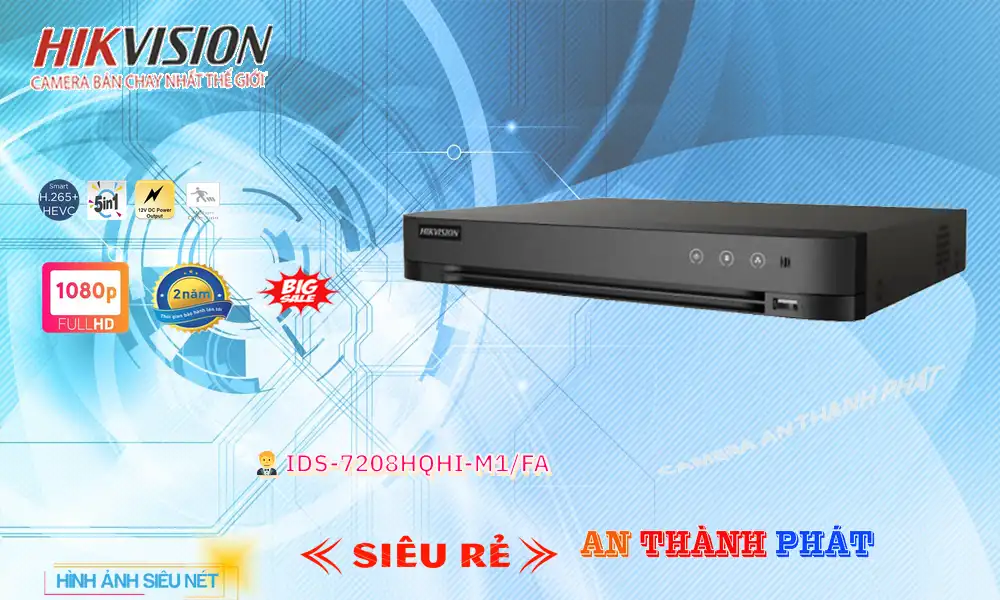 IDS-7208HQHI-M1/FA Đầu Ghi Hình Chi phí phù hợp 🌟👌 IDS-7208HQHI-M1/FA Đầu Ghi Hình Chi phí phù hợp 🌟👌