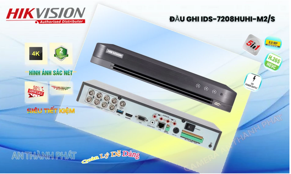 Đầu Thu KTS Hikvision IDS-7208HUHI-M2/S Công Nghệ Mới Đầu Thu KTS Hikvision IDS-7208HUHI-M2/S Công Nghệ Mới