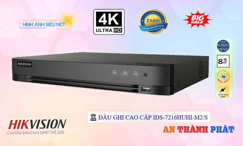 IDS-7216HUHI-M2/S Đầu Ghi Hikvision