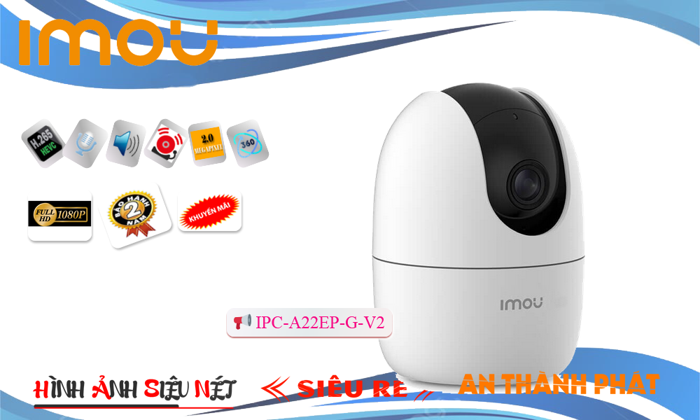 Camera An Ninh Wifi Imou IPC-A22EP-G-V2 Chức Năng Cao Cấp Camera An Ninh Wifi Imou IPC-A22EP-G-V2 Chức Năng Cao Cấp