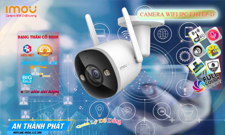 Camera Imou Ngoài Trời IPC-F46FEP-D