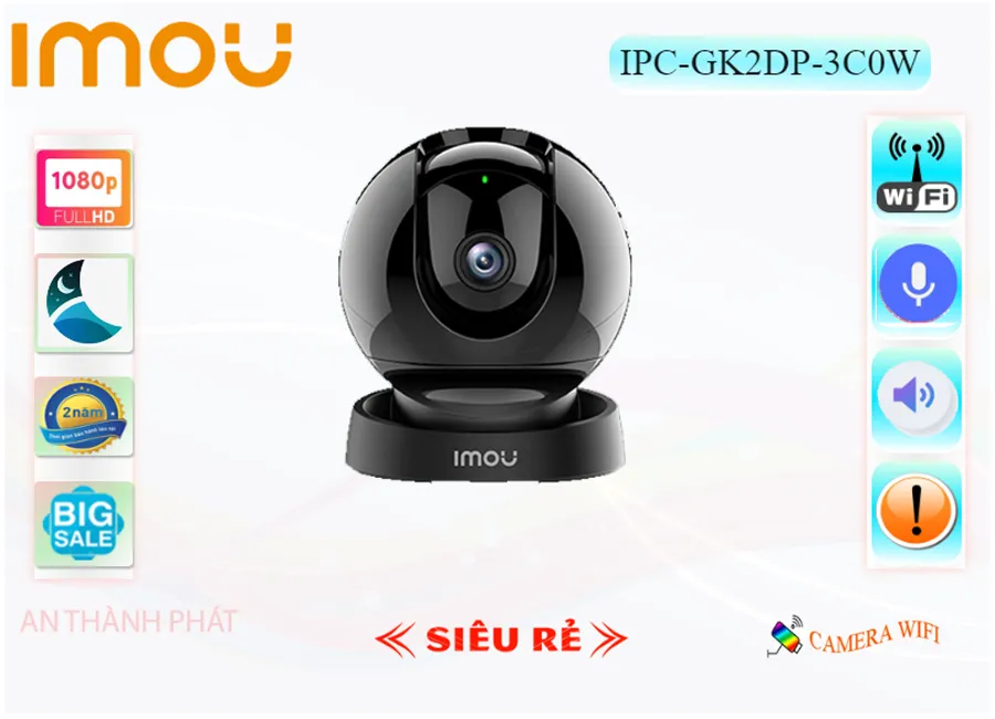 Camera Wifi Imou IPC-GK2DP-3C0W,IPC-GK2DP-3C0W Giá rẻ,IPC-GK2DP-3C0W Giá Thấp Nhất,Thông số IPC-GK2DP-3C0W Wifi Không Dây ,Phân phối rẻ IPC-GK2DP-3C0W,Giá Phân Phối IPC-GK2DP-3C0W 3.0 MP Độ Phân giải Ultra 2k lite