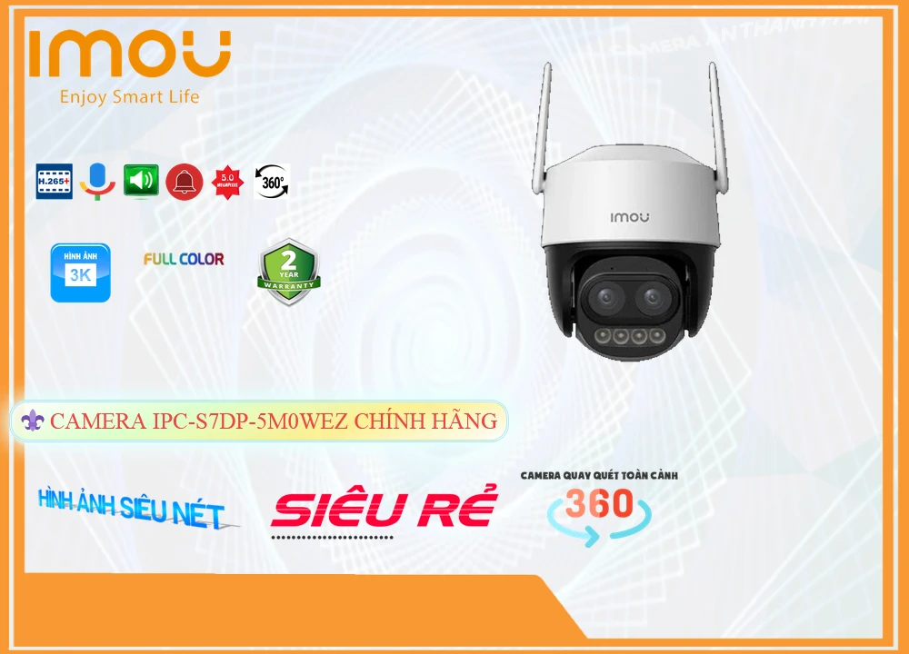 Camera Wifi Quay Quét IPC-S7DP-5M0WEZ ✔ Camera Wifi Quay Quét IPC-S7DP-5M0WEZ ✔