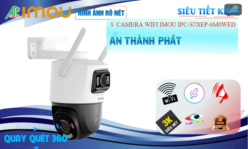 IPC-S7XEP-6M0WED Camera IP Wifi Ống Kính Kép Chính Hãng