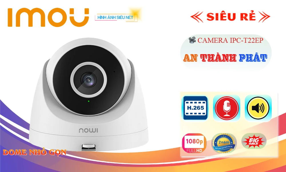 Camera Wifi Imou IPC-T22EP