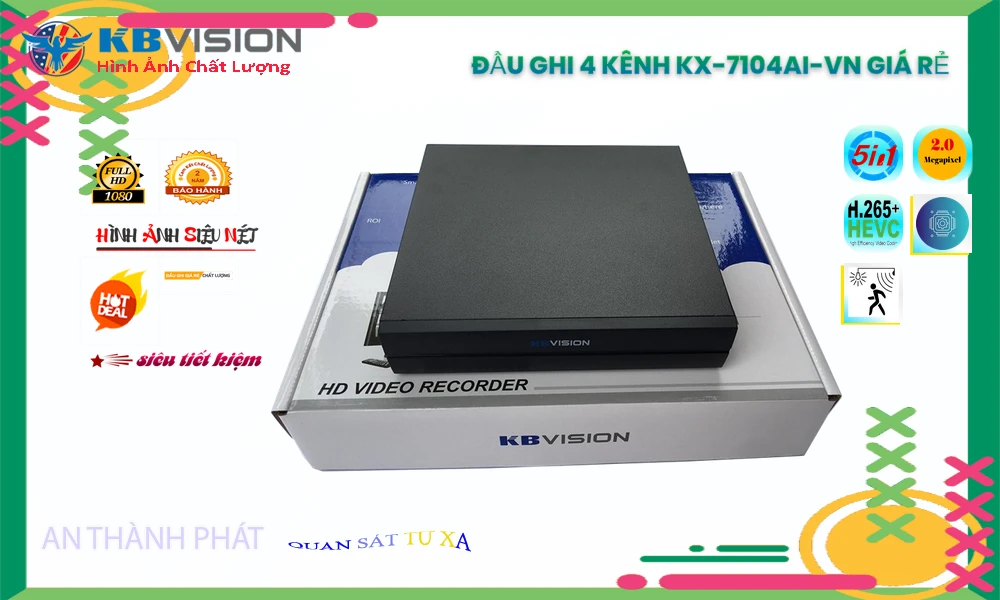 Đầu ghi KBvision KX-7104Ai-VN Mẫu Đẹp