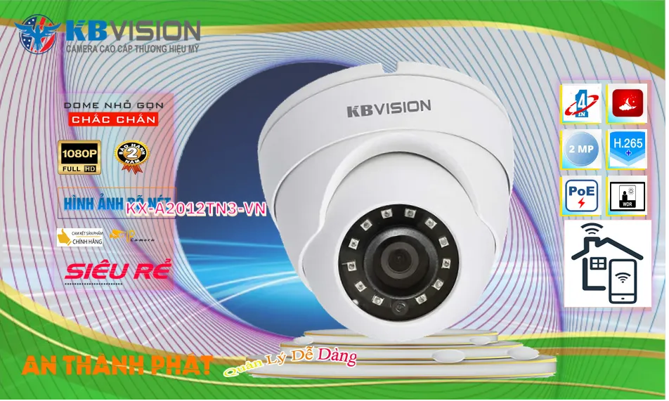 KX-A2012TN3-VN Camera KBvision Đang giảm giá ✪ KX-A2012TN3-VN Camera KBvision Đang giảm giá ✪