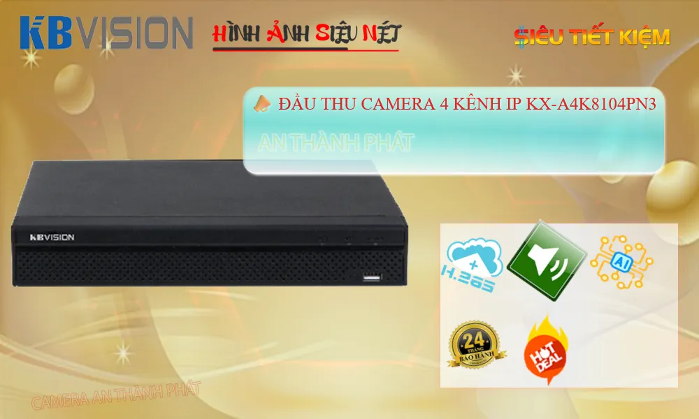 KX-A4K8104PN3 Đầu Ghi Hình Chức Năng Cao Cấp