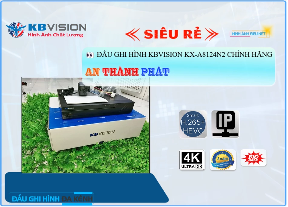 Đầu Thu KX-A8124N2 KBvision ✅ Đầu Thu KX-A8124N2 KBvision ✅