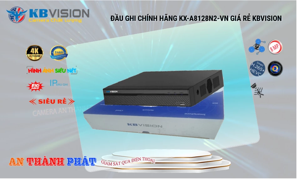 KX-A8128N2-VN Đầu ghi Camera KBvision KX-A8128N2-VN Đầu ghi Camera KBvision