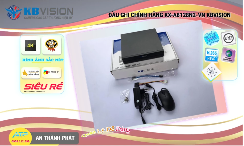 KX-A8128N2-VN Đầu ghi Camera KBvision KX-A8128N2-VN Đầu ghi Camera KBvision