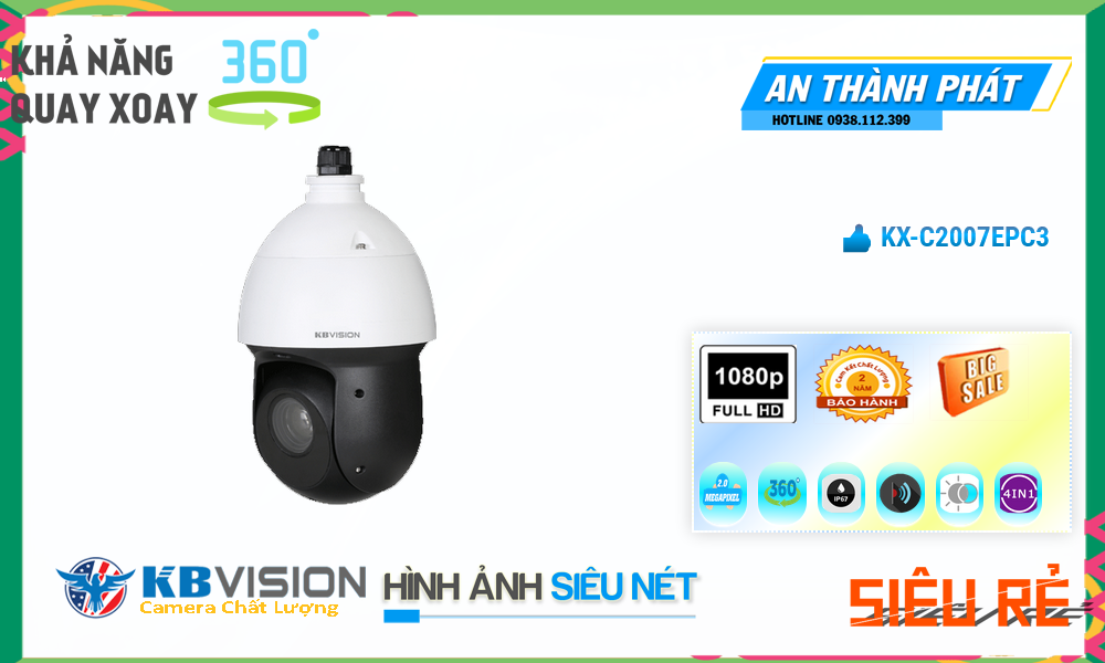 KBvision KX-C2007ePC3 Siêu rẻ KBvision KX-C2007ePC3 Siêu rẻ