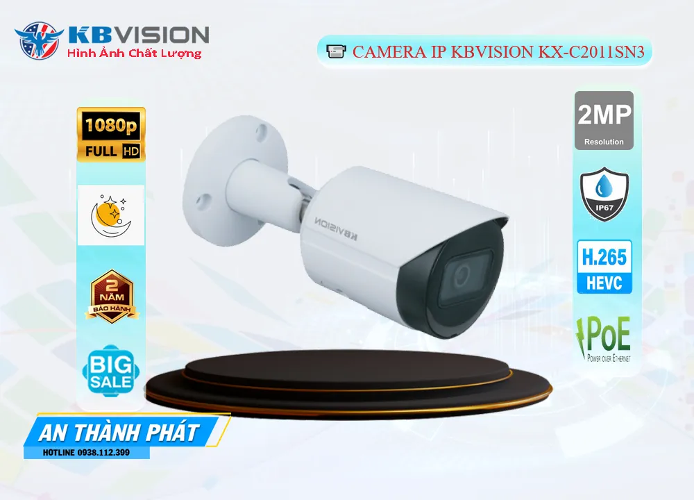 Camera IP Kbvision KX-C2011SN3,KX-C2011SN3 giá mới nhấtKX-C2011SN3 Chính hãng,KX C2011SN3,Giá Bán KX-C2011SN3 FULL HD 1080P 2.0 MP ,cửa hàng bán  Loại Camera an ninh KX-C2011SN3,KX-C2011SN3 giá mới nhất,KX-C2011SN3 Chính hãng,Giá ,Bán Sỉ KX-C2011SN3