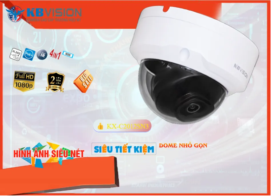 Camera KX-C2012SN3 KBvision Thiết kế Đẹp