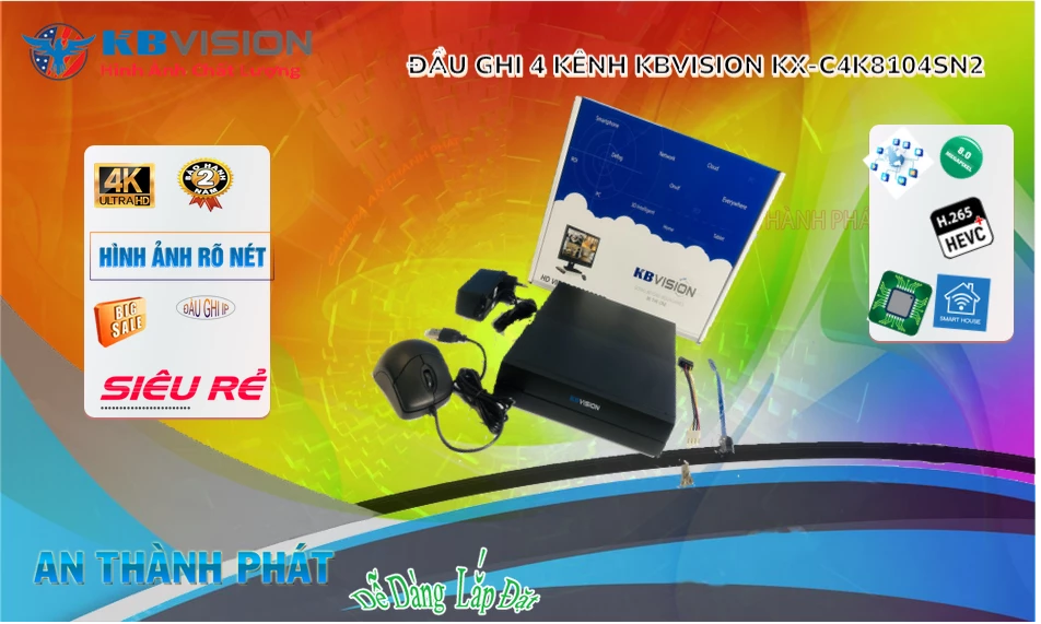 KX-C4K8104SN2 Đầu ghi Camera KBvision Giá rẻ