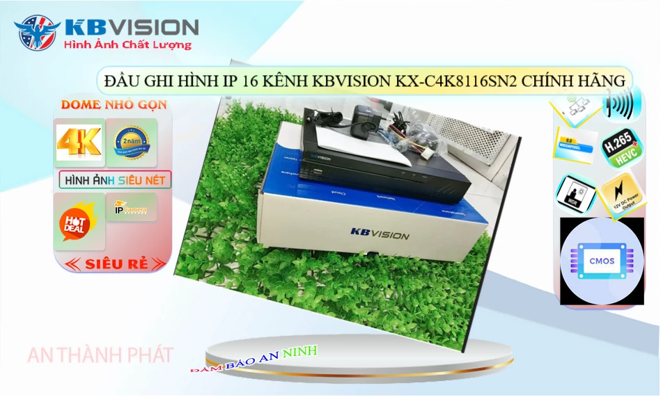 Đầu Ghi KBvision Chất Lượng KX-C4K8116SN2 Đầu Ghi KBvision Chất Lượng KX-C4K8116SN2