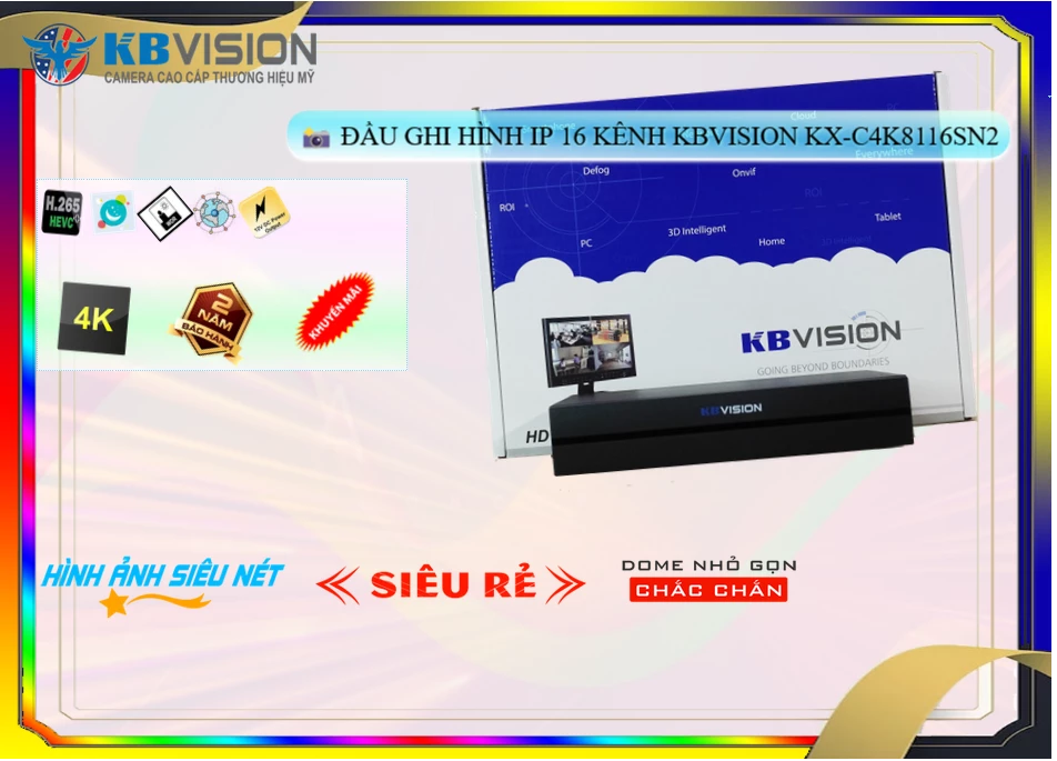 Đầu Ghi KBvision Chất Lượng KX-C4K8116SN2 Đầu Ghi KBvision Chất Lượng KX-C4K8116SN2