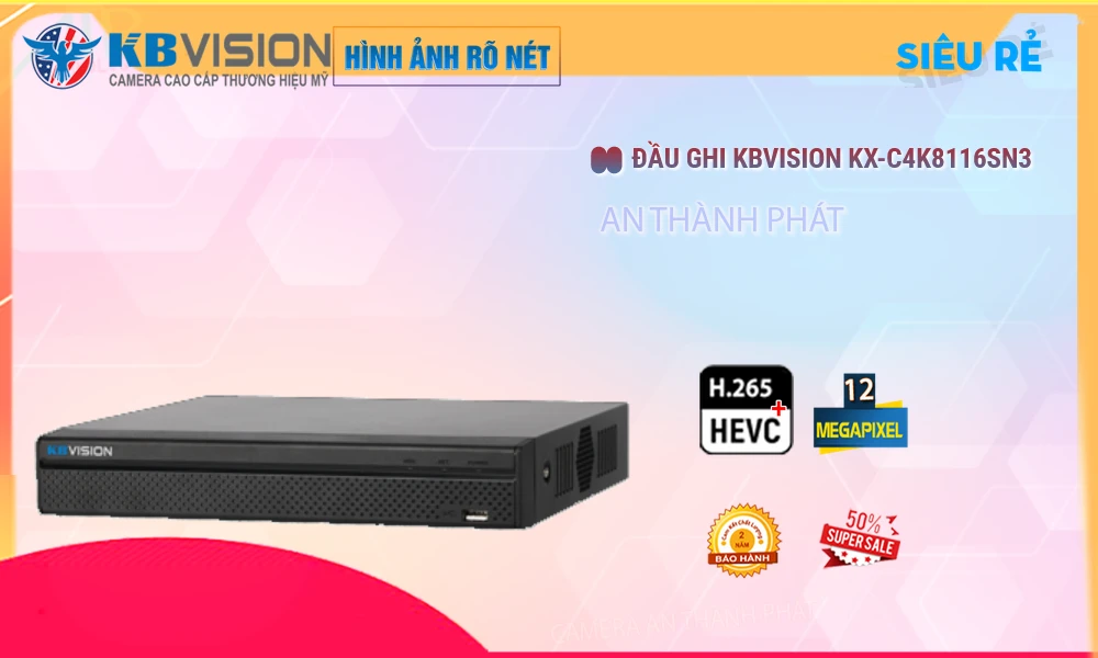 KX-C4K8116SN3 Đầu Thu KBvision KX-C4K8116SN3 Đầu Thu KBvision