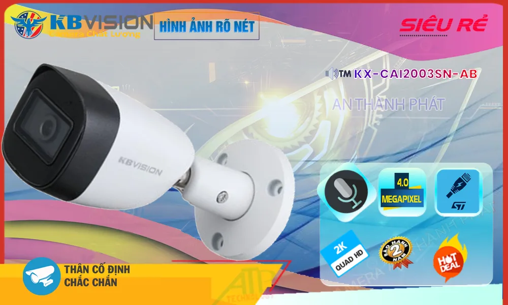 KX-CAi2003SN-AB Camera KBvision Chi phí phù hợp