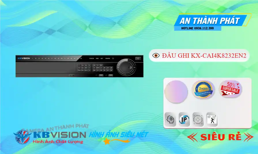 KX-CAi4K8232EN2Thiết Bị Ghi Hình Thiết kế Đẹp KBvision