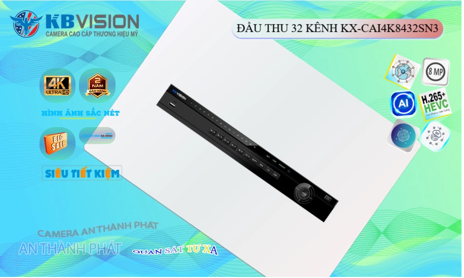 KX-CAi4K8432SN3 Sắc Nét KBvision