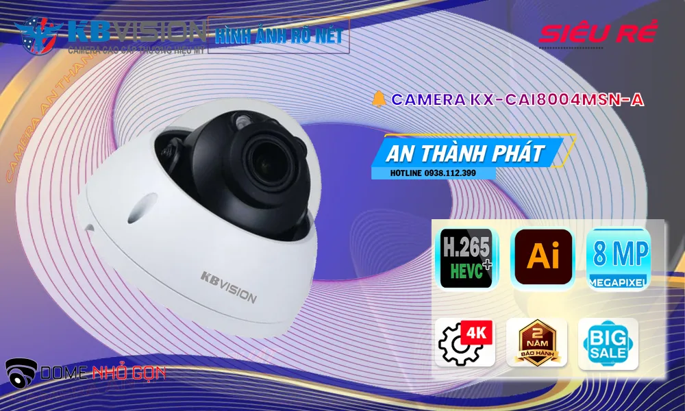 Camera KX-CAi8004MSN-A KBvision Thiết kế Đẹp