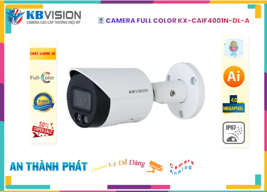 KBvision KX-CAiF4001N-DL-A Sắc Nét ✪ KBvision KX-CAiF4001N-DL-A Sắc Nét ✪