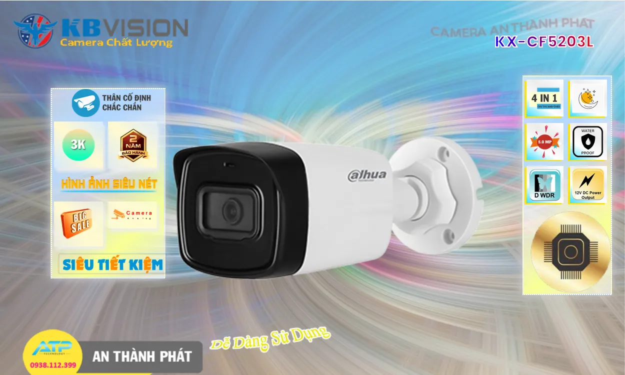 Camera KX-CF5203L KBvision Thiết kế Đẹp
