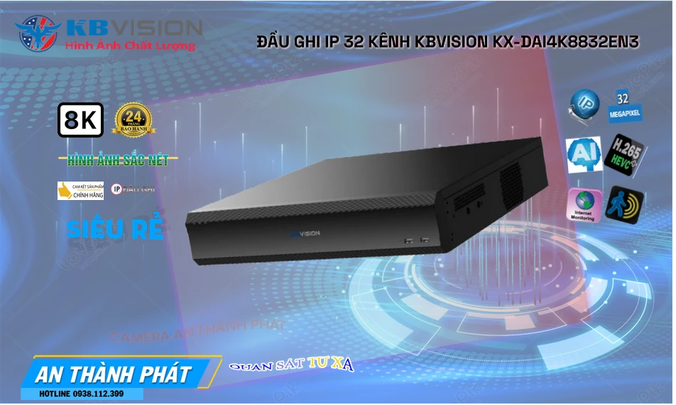 KX-DAi4K8832EN3 Sắc Nét KBvision