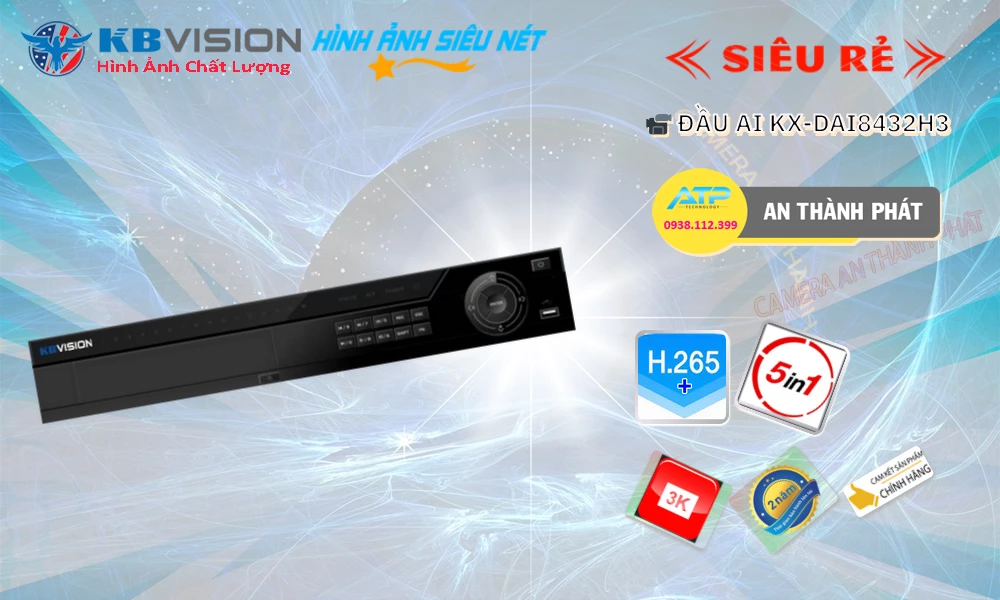 KX-DAi8432H3 Đầu Ghi KBvision