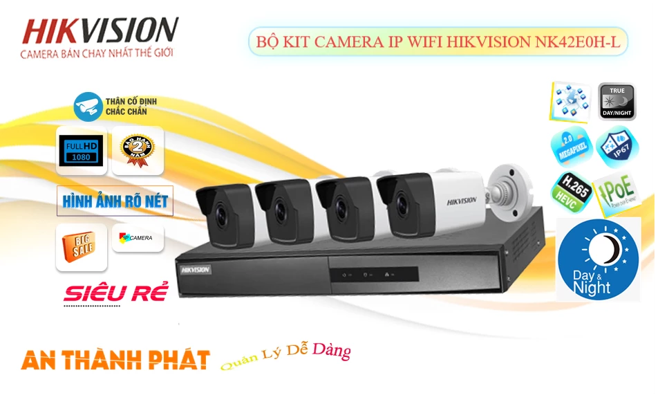 Camera Hikvision Với giá cạnh tranh NK42E0H-L Camera Hikvision Với giá cạnh tranh NK42E0H-L