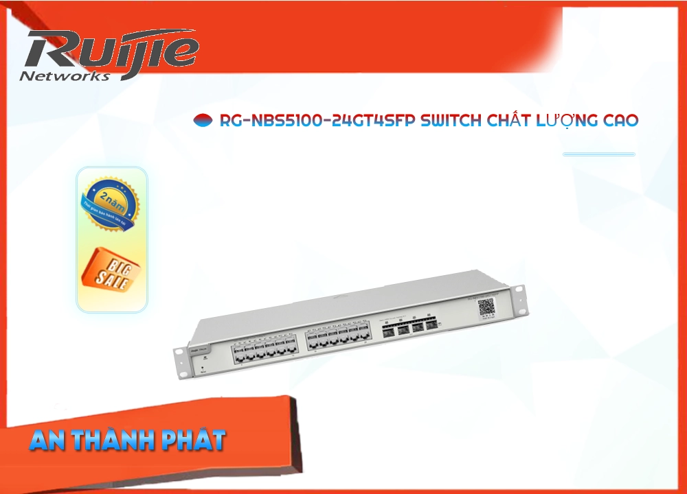 Hãng Ruijie Bộ Quản Lý Mạng RG-NBS5100-24GT4SFP Hãng Ruijie Bộ Quản Lý Mạng RG-NBS5100-24GT4SFP