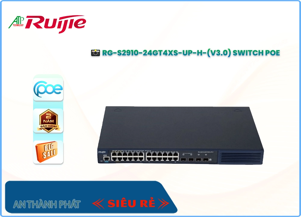 Switch chia mạng Hãng Ruijie RG-S2910-24GT4XS-UP-H(V3.0),thông số RG-S2910-24GT4XS-UP-H(V3.0),RG S2910 24GT4XS UP H(V3.0),chức năng RG-S2910-24GT4XS-UP-H(V3.0),RG-S2910-24GT4XS-UP-H(V3.0) Giá rẻ nhất,RG-S2910-24GT4XS-UP-H(V3.0) bán uy tín,sale RG-S2910-24GT4XS-UP-H(V3.0),giá kỹ thuật RG-S2910-24GT4XS-UP-H(V3.0),Giá buôn RG-S2910-24GT4XS-UP-H(V3.0),RG-S2910-24GT4XS-UP-H(V3.0) Bán Giá Rẻ,RG-S2910-24GT4XS-UP-H(V3.0) rẻ nhất,RG-S2910-24GT4XS-UP-H(V3.0) nơi bán rẻ nhất,Giá Bán RG-S2910-24GT4XS-UP-H(V3.0),Địa Chỉ Bán RG-S2910-24GT4XS-UP-H(V3.0)