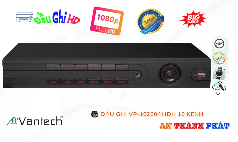 ✨ VP-16260AHDH Đầu Thu VanTech