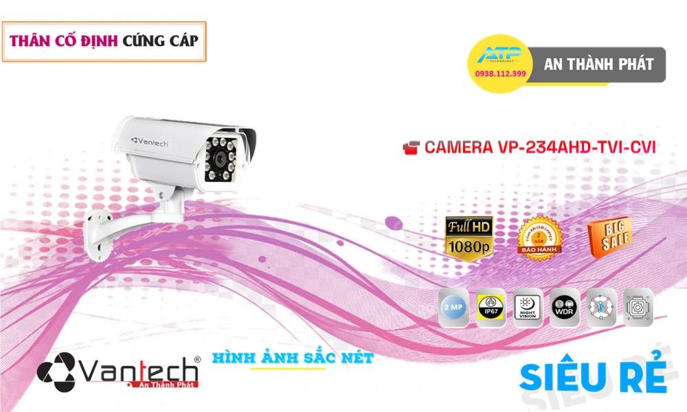 Camera An Ninh VanTech VP-234AHD/TVI/CVI Đang giảm giá Camera An Ninh VanTech VP-234AHD/TVI/CVI Đang giảm giá