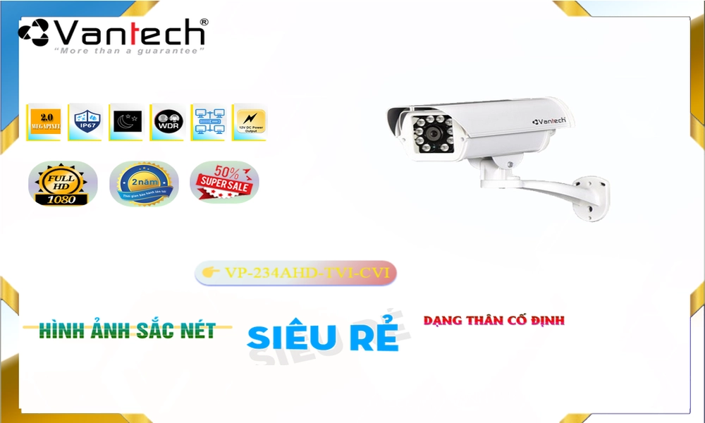Camera An Ninh VanTech VP-234AHD/TVI/CVI Đang giảm giá Camera An Ninh VanTech VP-234AHD/TVI/CVI Đang giảm giá