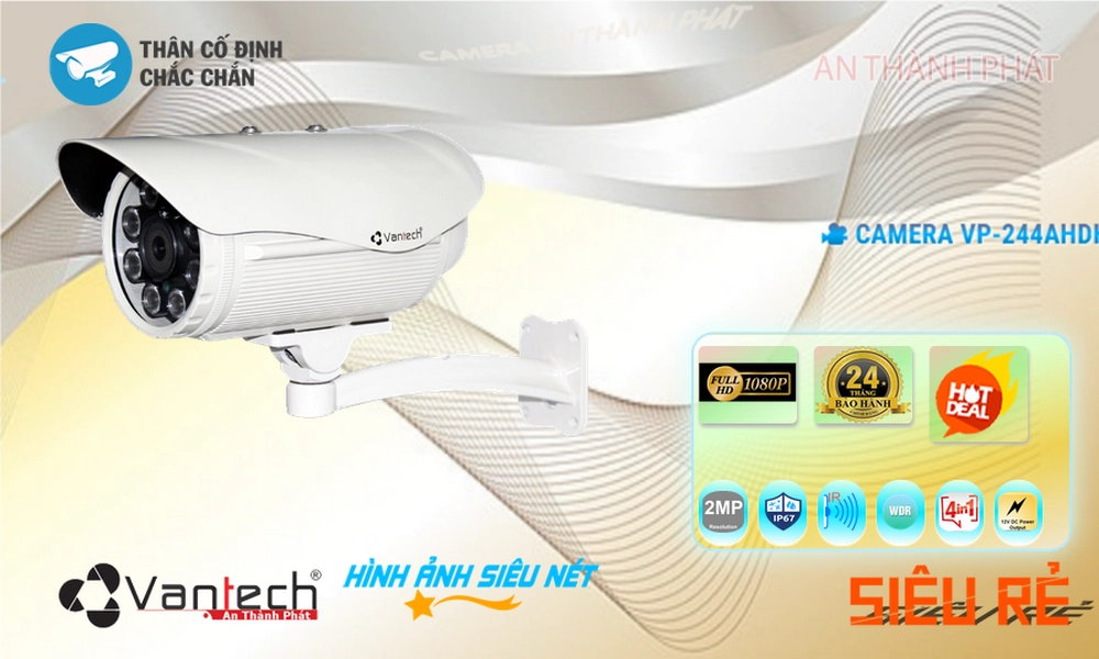 Camera VanTech Chất Lượng VP-244AHDH