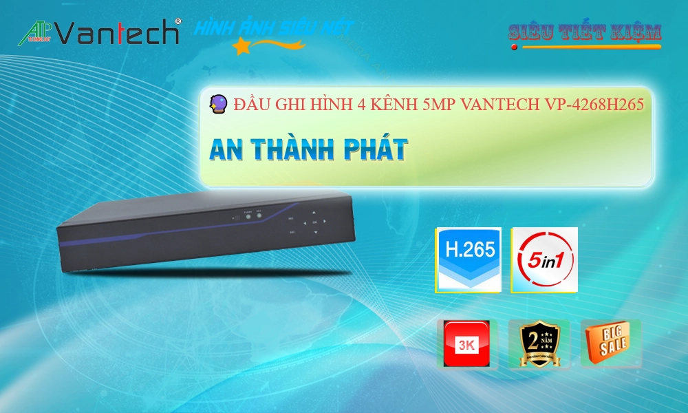 VP-4268H265 Đầu Ghi Hình Chức Năng Cao Cấp VP-4268H265 Đầu Ghi Hình Chức Năng Cao Cấp